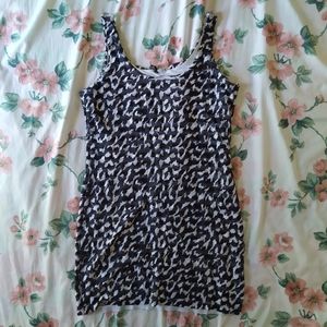 H&M Patterned Print Sleeveless Tier Summer Dress